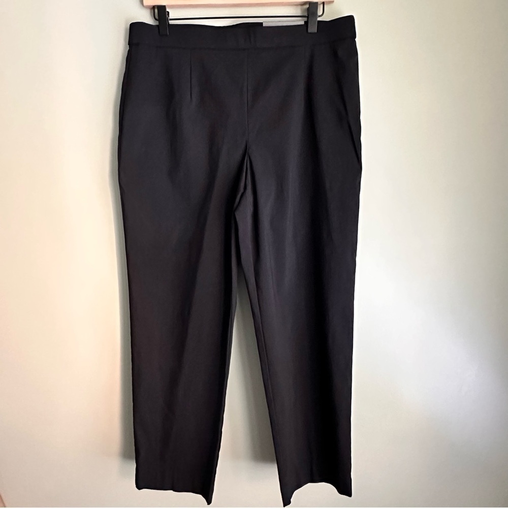 JM Collection Black Dress Pants Pull On Career Professional NWT Size Large Short
